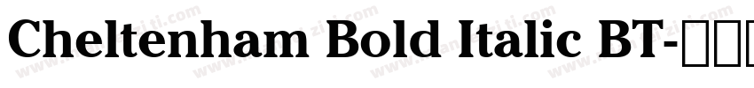 Cheltenham Bold Italic BT字体转换